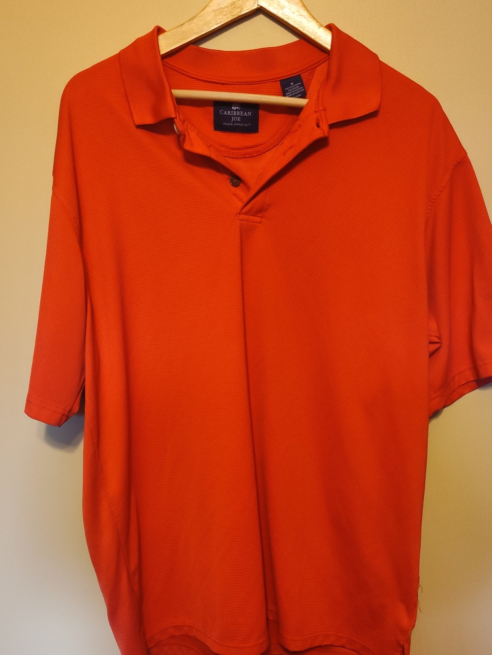 Caribbean Joe Men's Red Polo